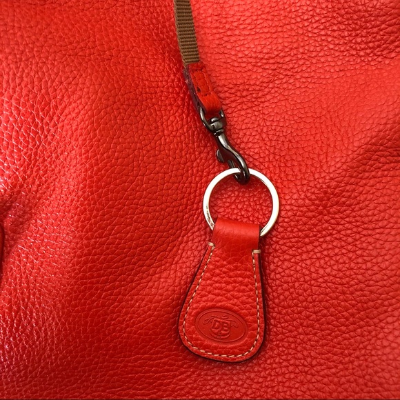 Dooney & Bourke Lg Logo Lock Pebbled Leather Bag - Picture 15 of 16